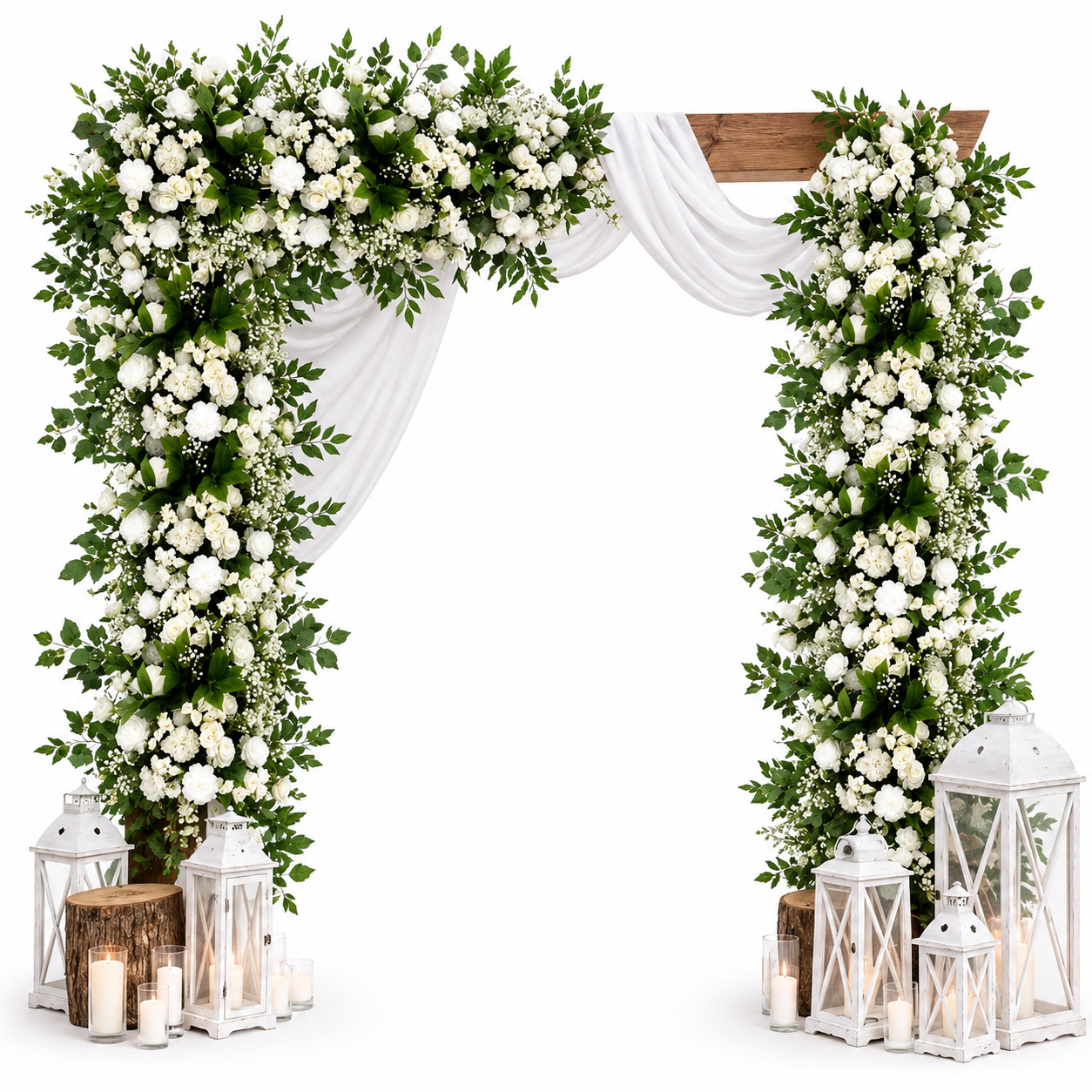 The Ivory Ceremony Arch — wedding arch hire Hull