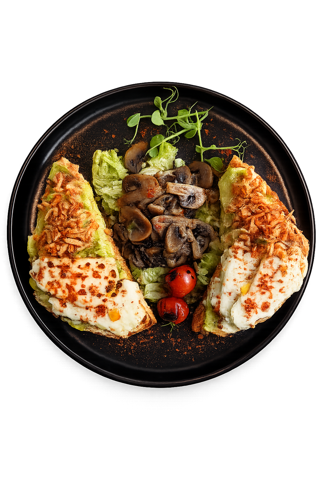 Toast cu branza halloumi
