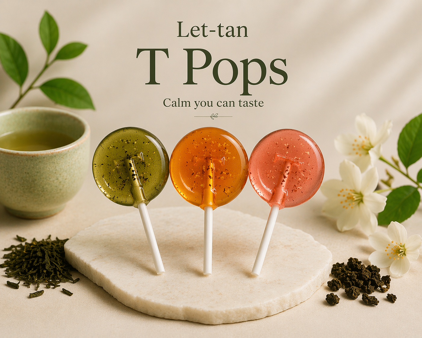 Let-Tan T Pops — tea-infused lollipops