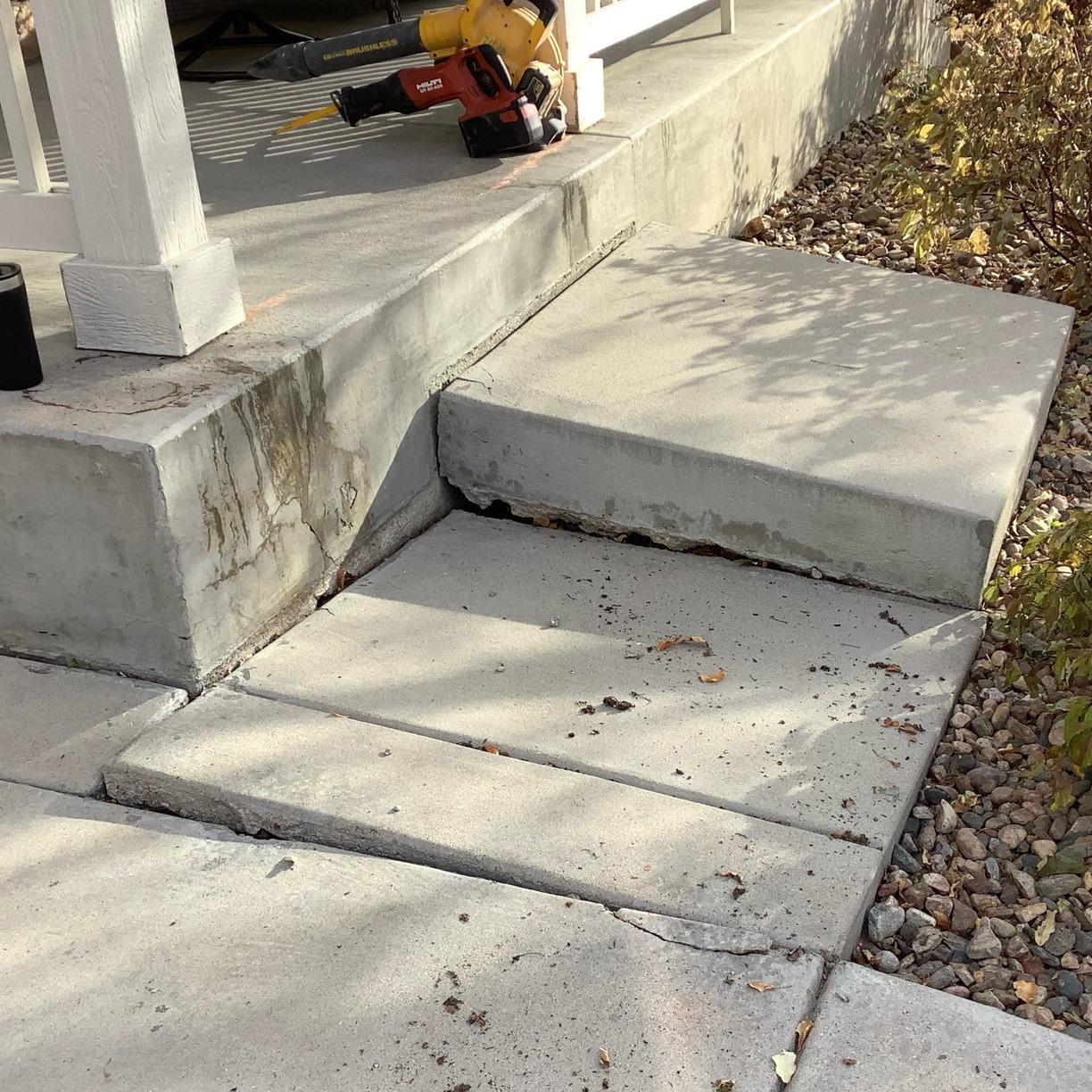 Walkway & Landing Lifting - Before