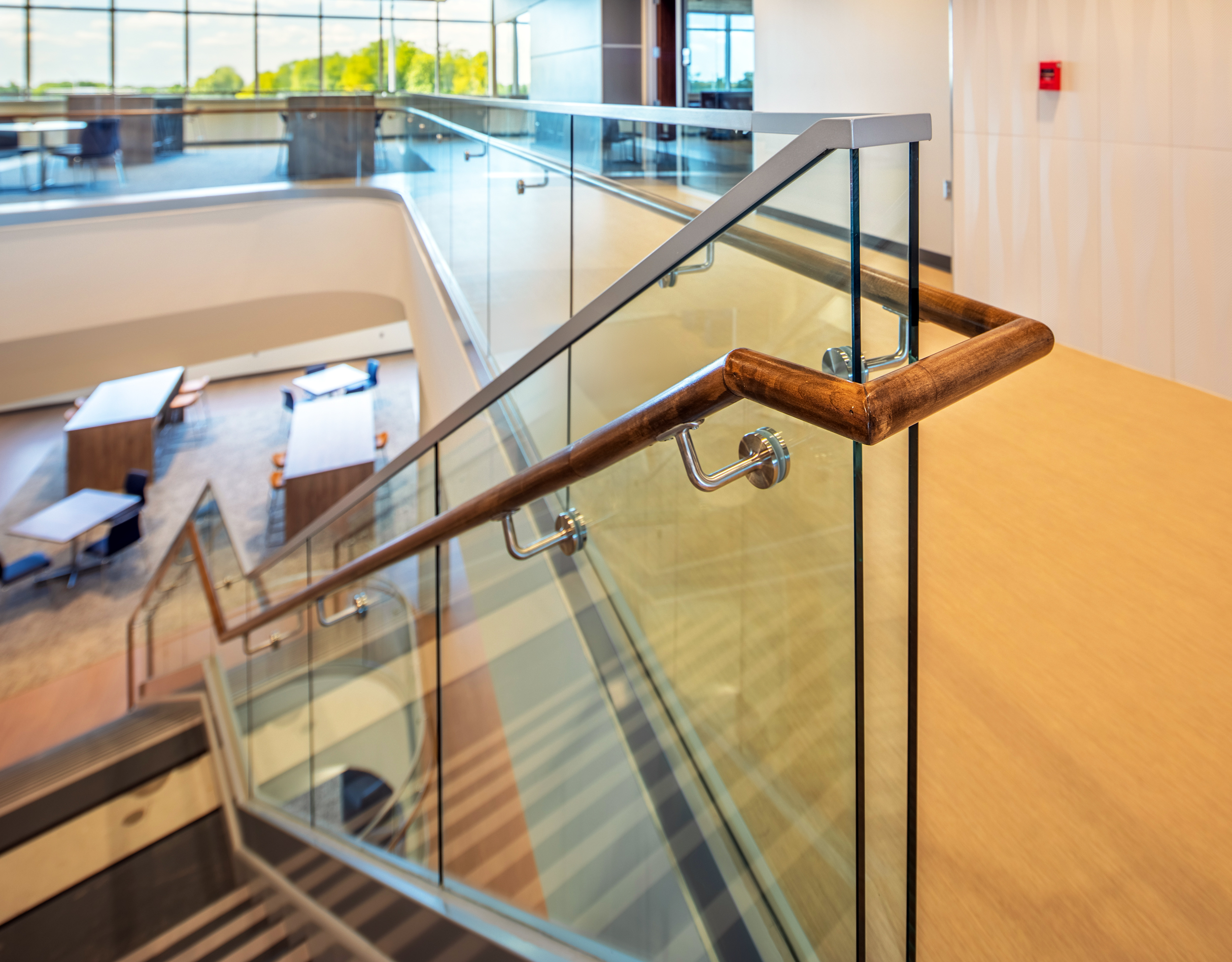Button Glass Railing