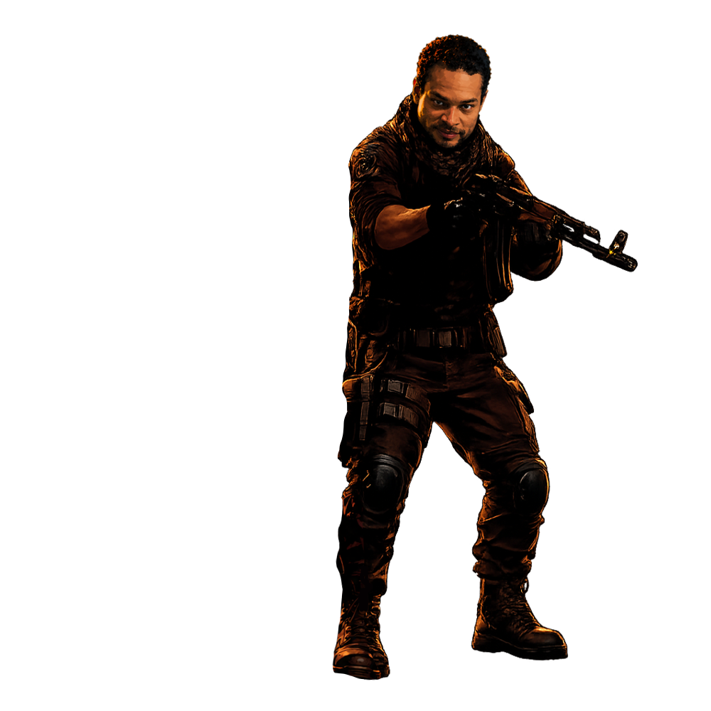 Enemy operator with weapon