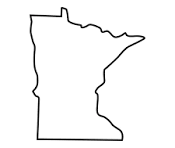 Minnesota state outline
