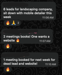 Multiple leads and meetings booked