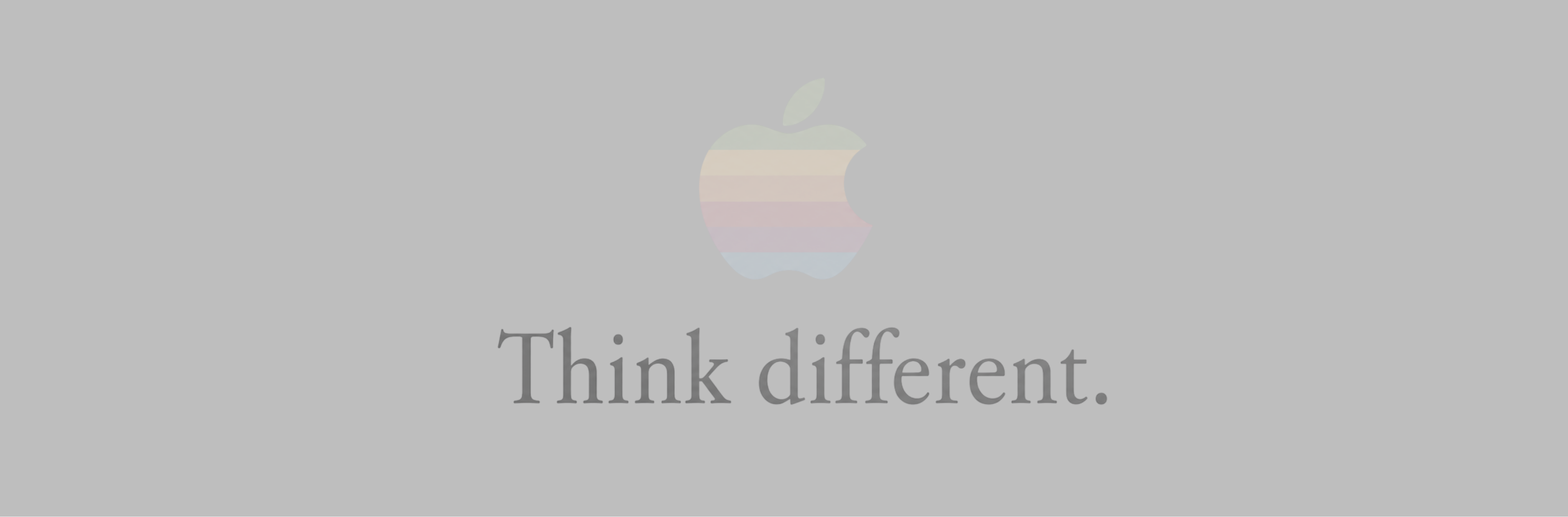 Apple. Think different.