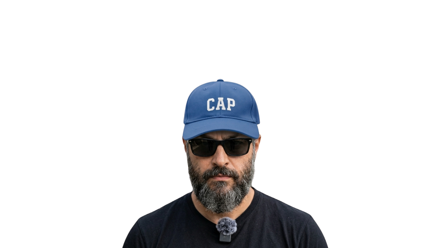Man wearing CAP hat