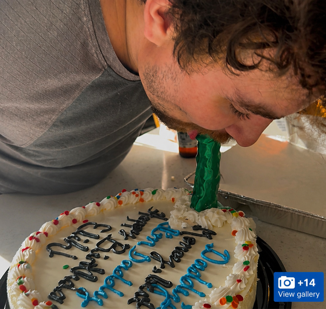 Man Gobbles Down His Life Long Wish