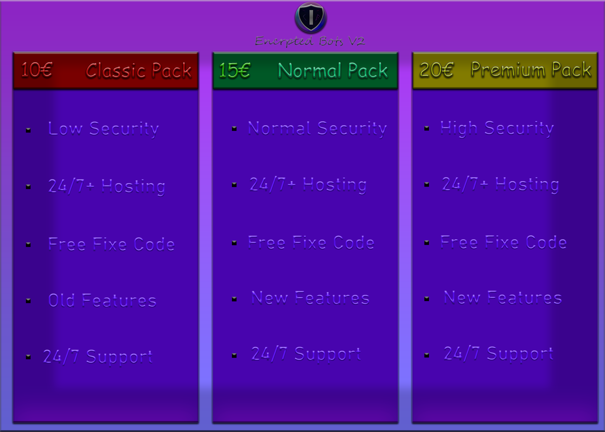 Encrypted Bots Pricing