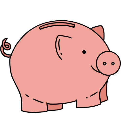 Piggy bank illustration