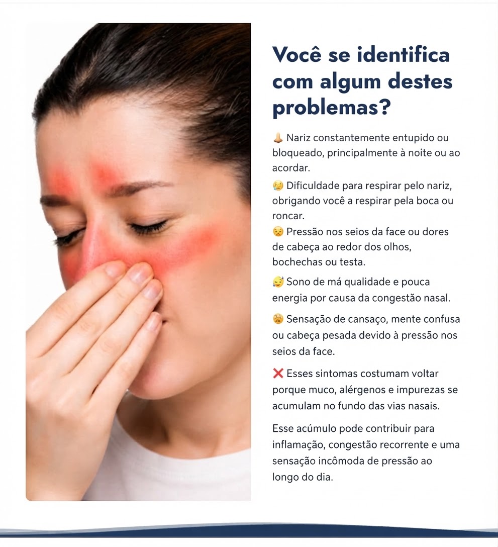 Vias aéreas livres e sintomas de congestão nasal