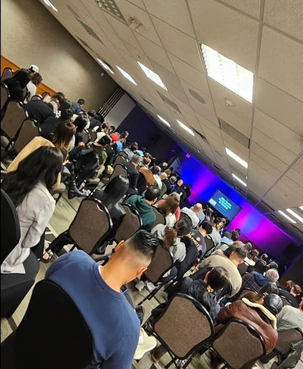 Attendees at the Calgary live trading workshop