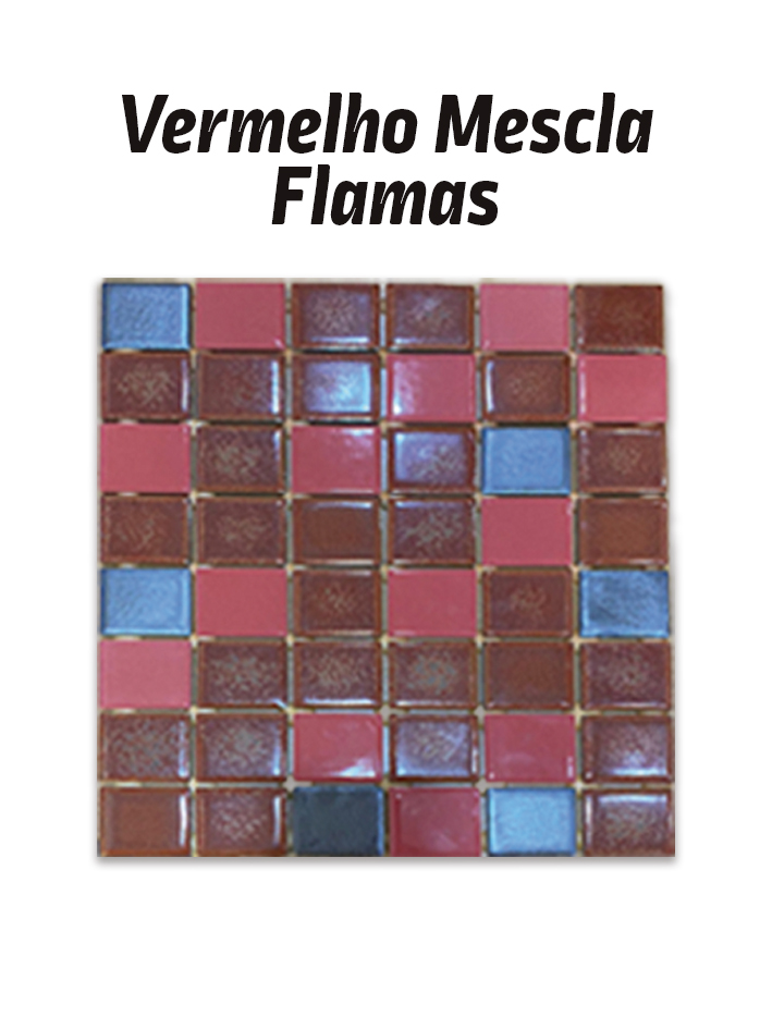 Vermelho Mescla Flamas