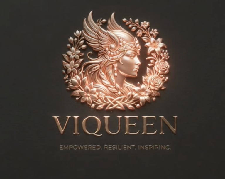 Viqueen Beauty Boss rose gold logo
