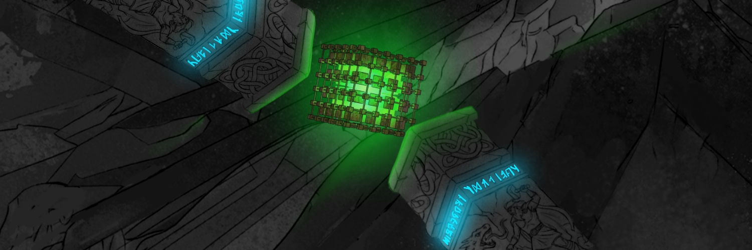 Vault Collective glowing green vault banner artwork