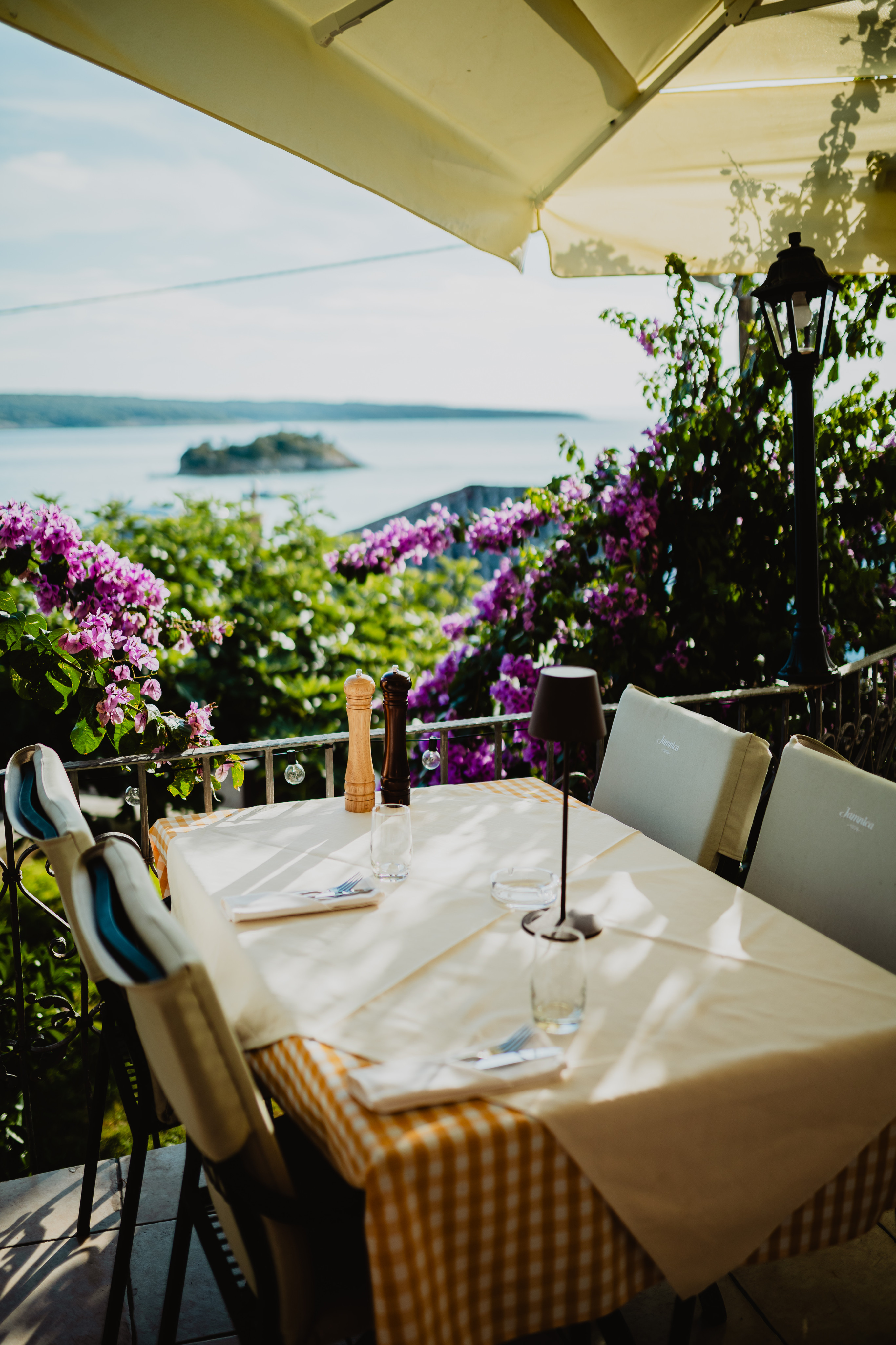 Terasa s bugenvilijom