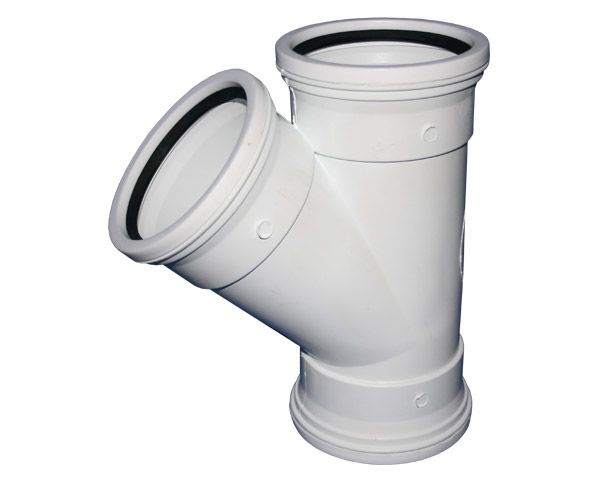 Waste Junction 45 Deg SV Plain 110mm SABS