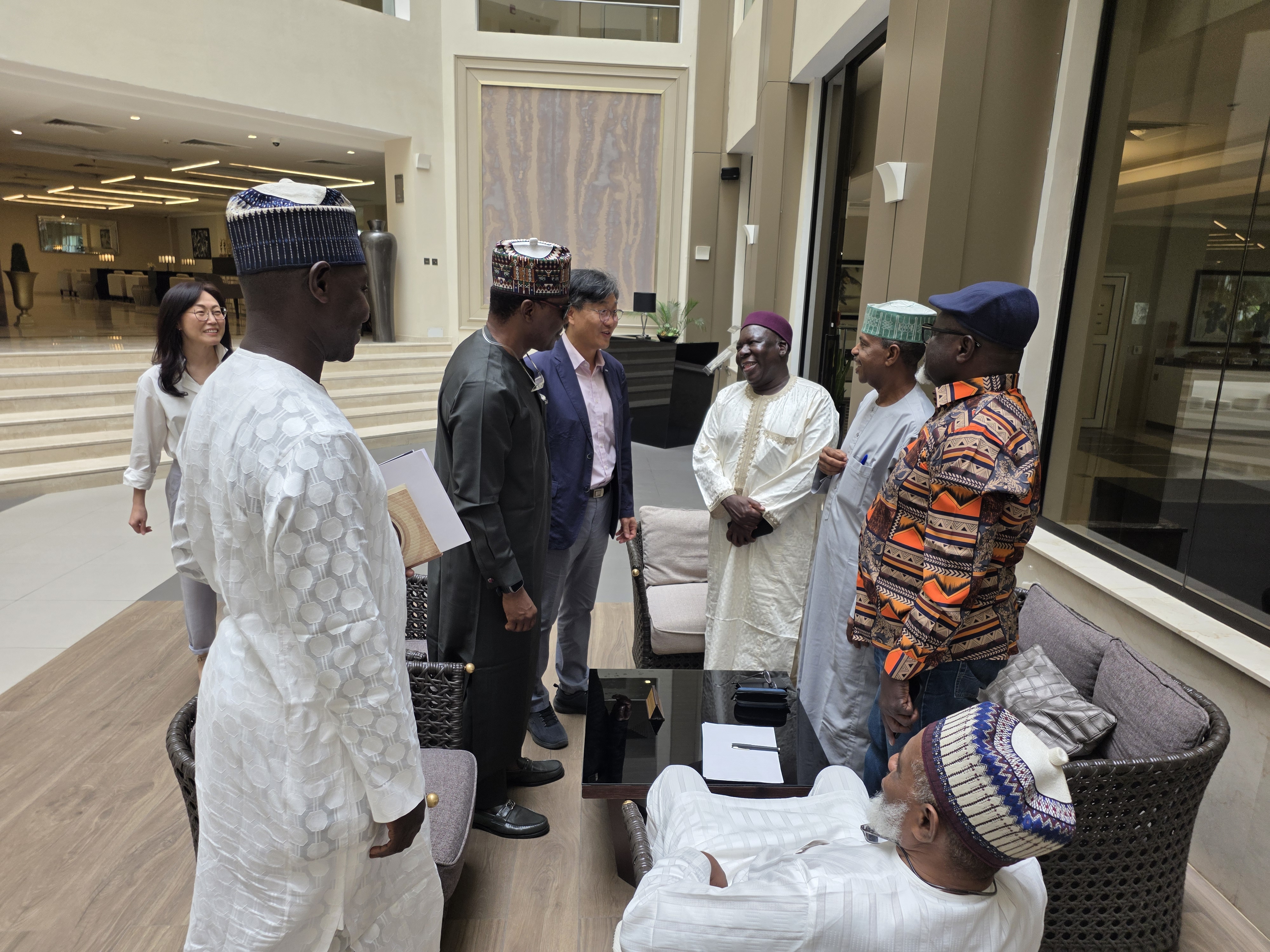 한국·나이지리아 주요 인사 환담 장면