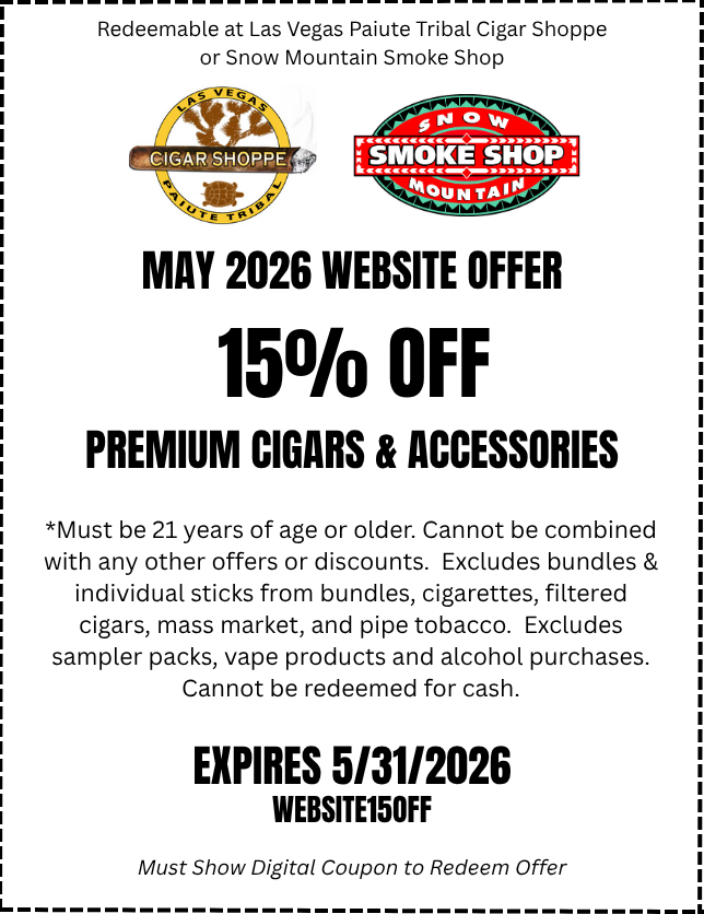 15% Off Premium Cigars & Accessories coupon