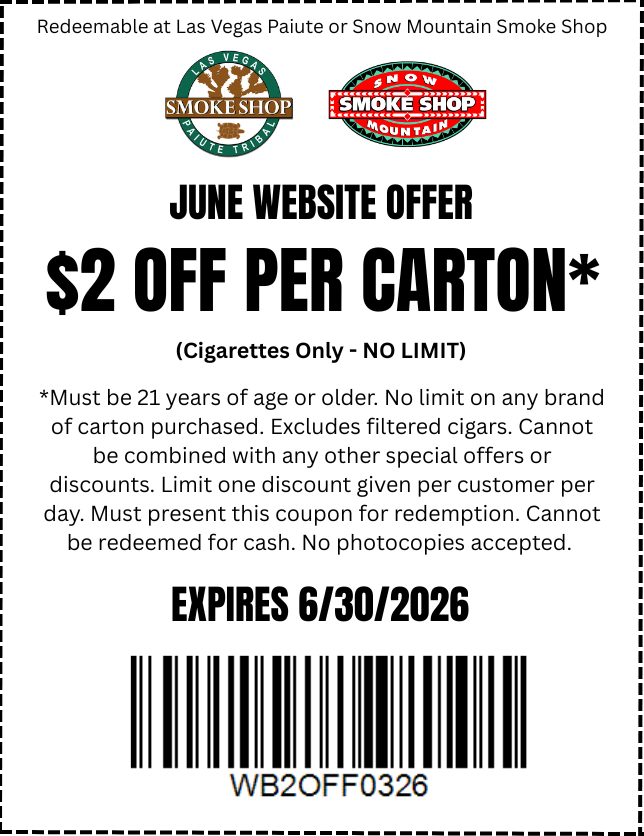 $2 Off Per Carton coupon