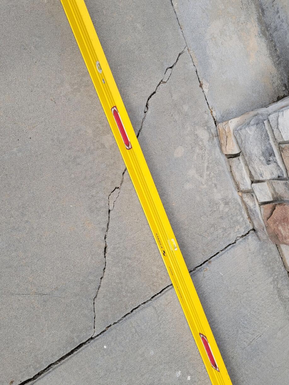 Walkway Crack Repair - Before
