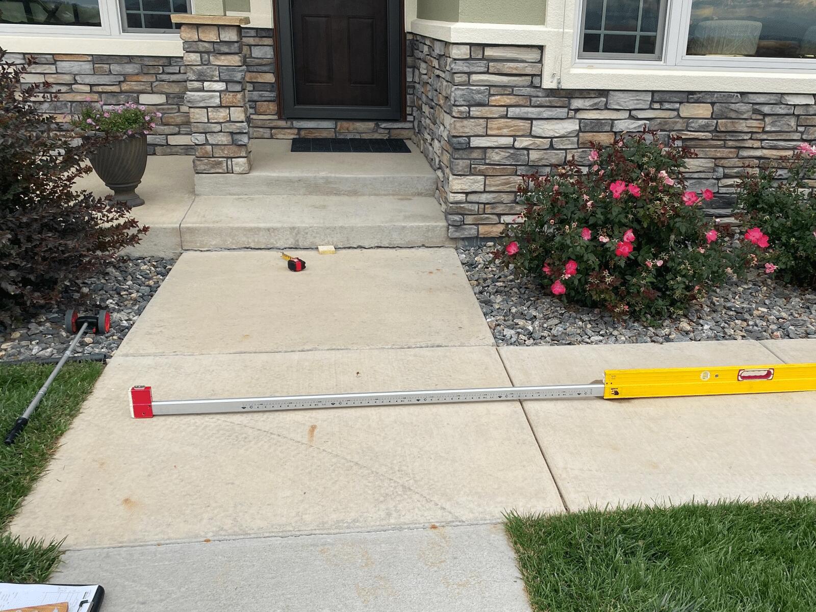 Walkway Joint Sealing - Before