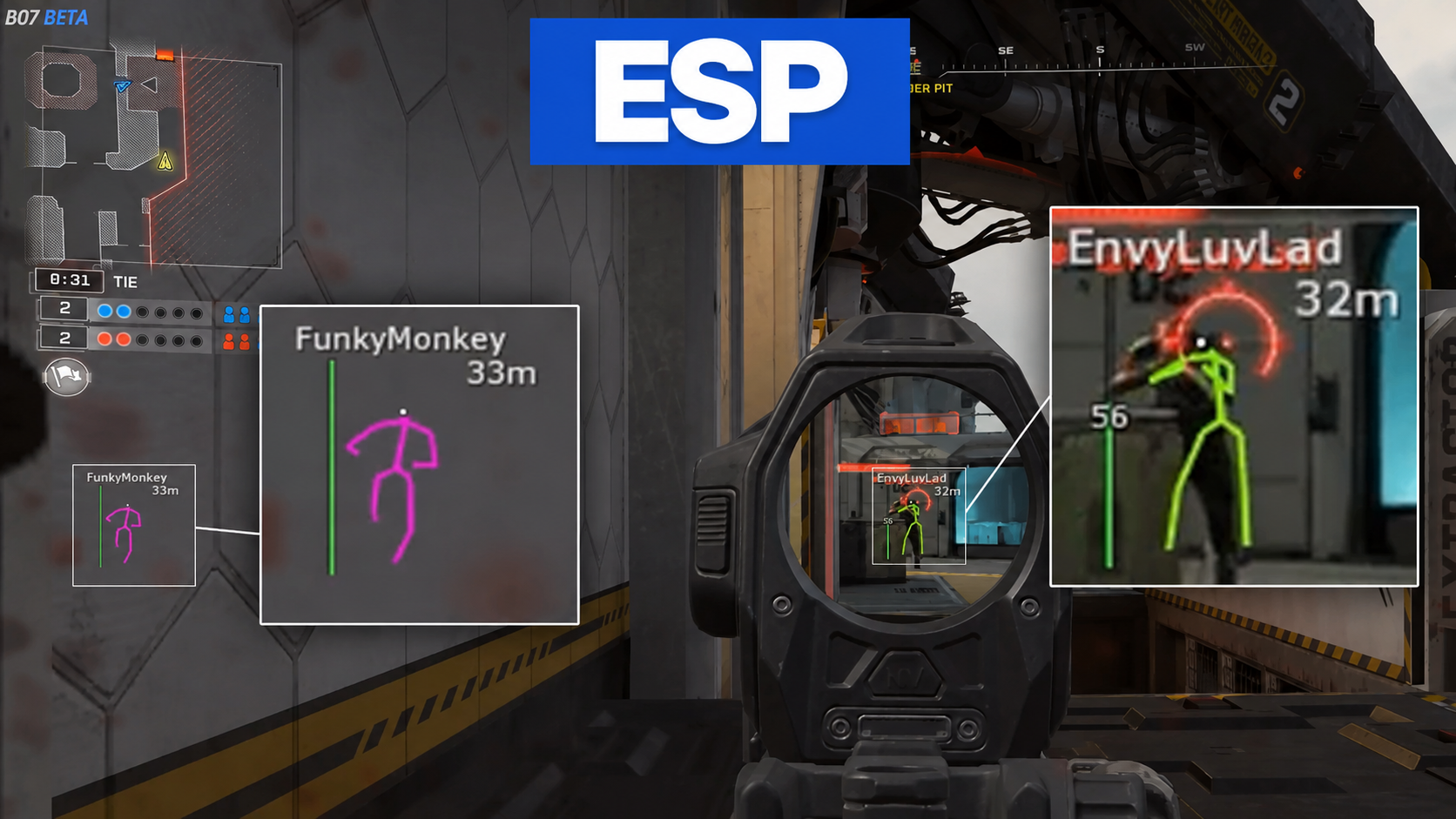 Warzone ESP Wallhack showcase