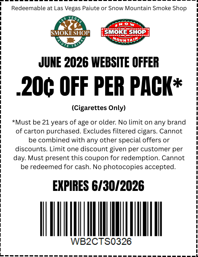 .20¢ Off Per Pack coupon