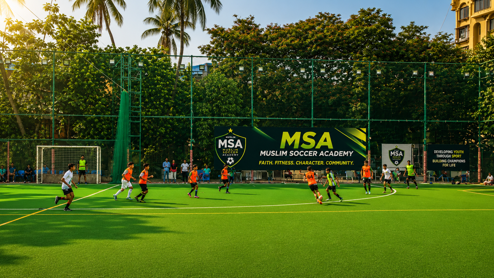 Youth soccer training academy