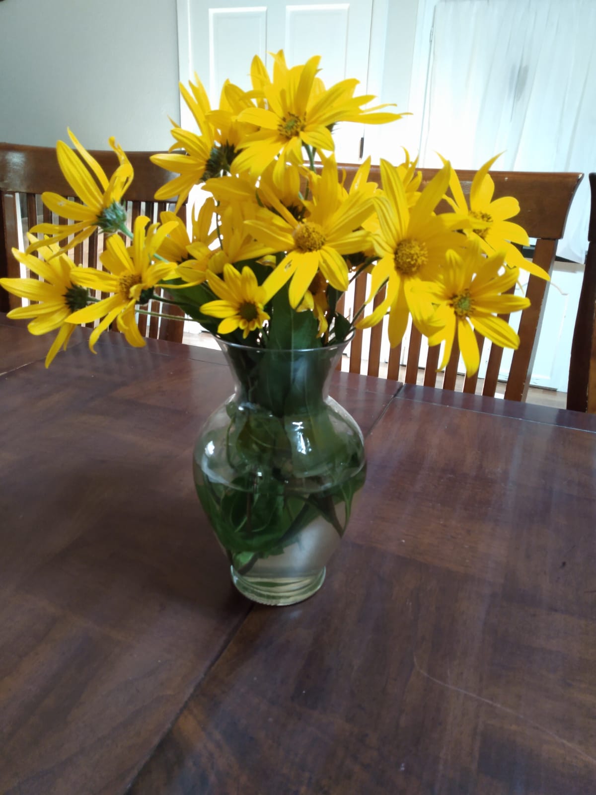 Yellow flowers in vase