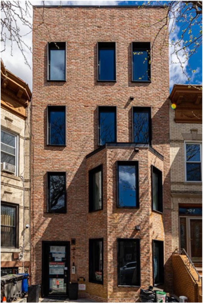 Modern building restoration example