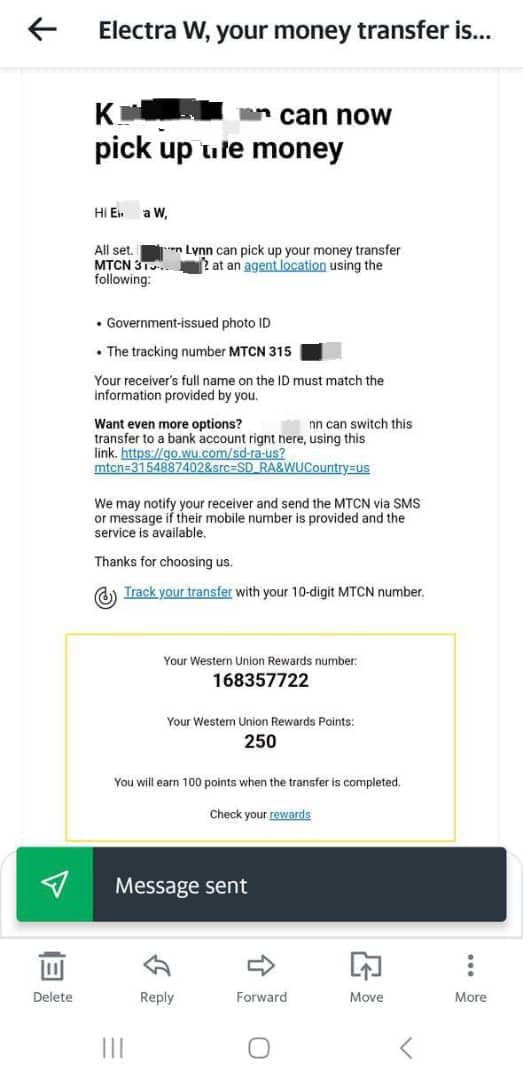 Western Union Transfer