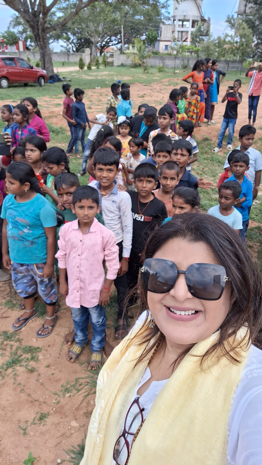 Community outreach with children in rural setting