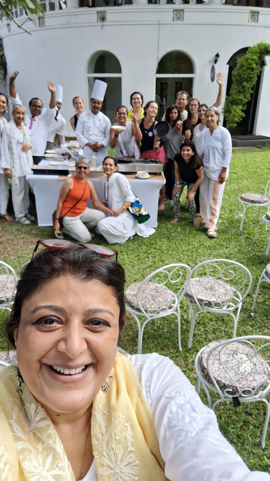 Cooking workshop with chefs and participants