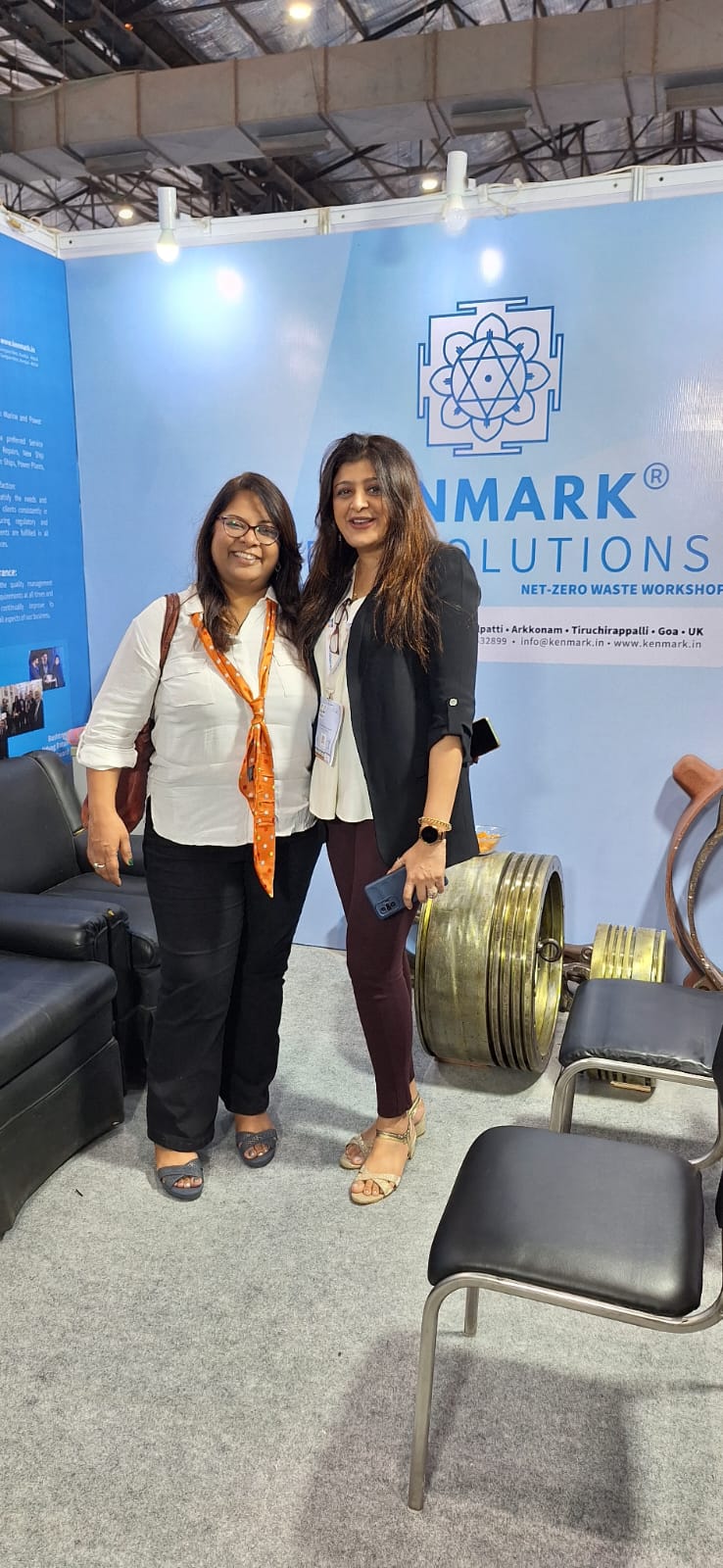 Deepshikha at Kenmark Solutions sustainability exhibition