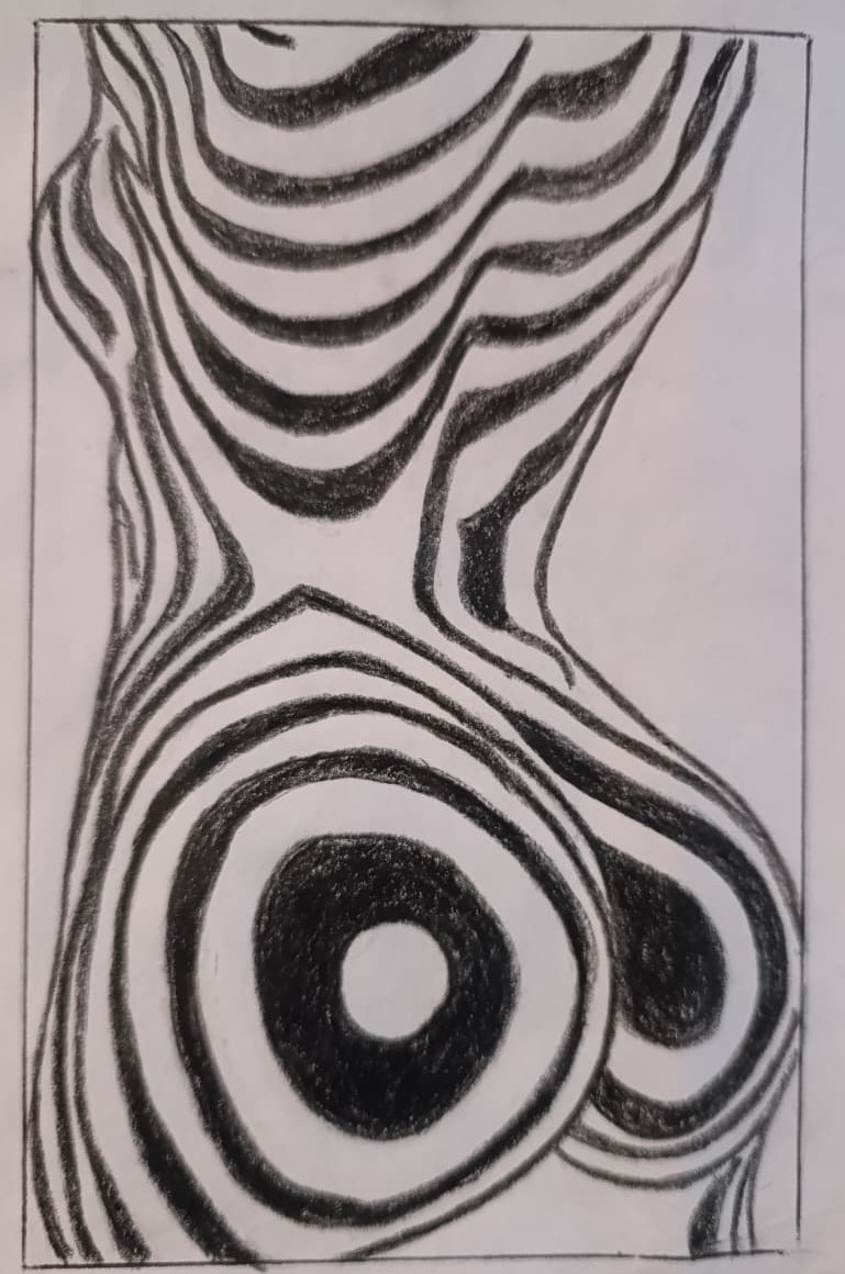 Leyes de Gestalt - Figura abstracta con lineas curvas