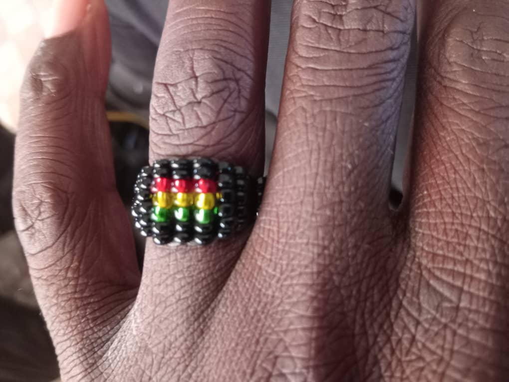 Pan-African Beaded Ring