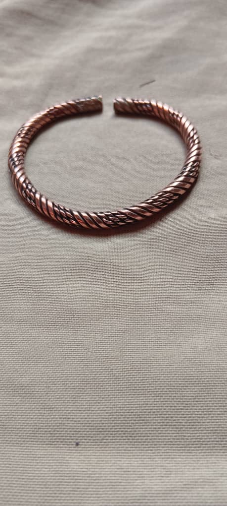 Twisted Copper Bangle