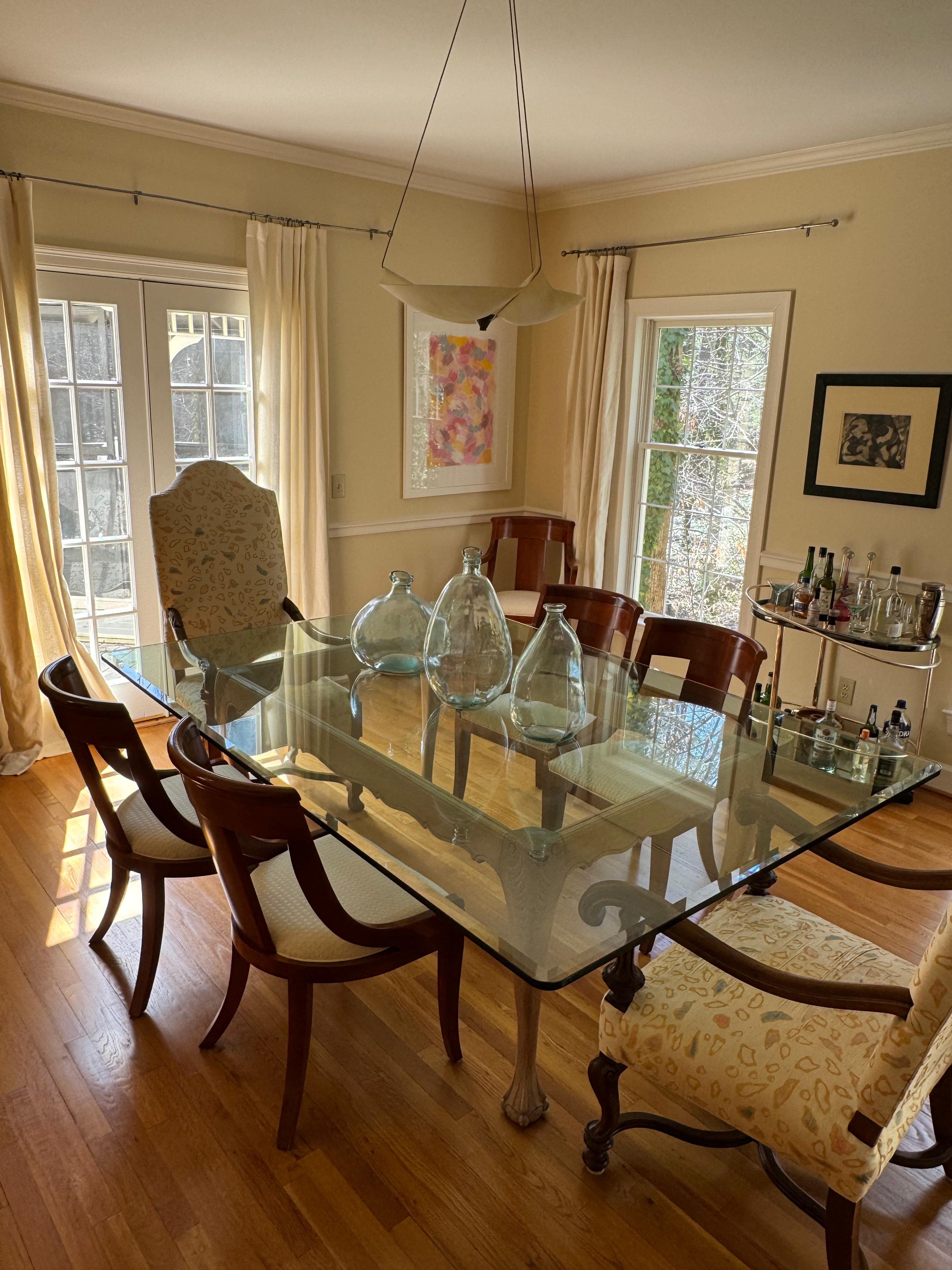 Elegant dining room cleaned by Perfect Shine