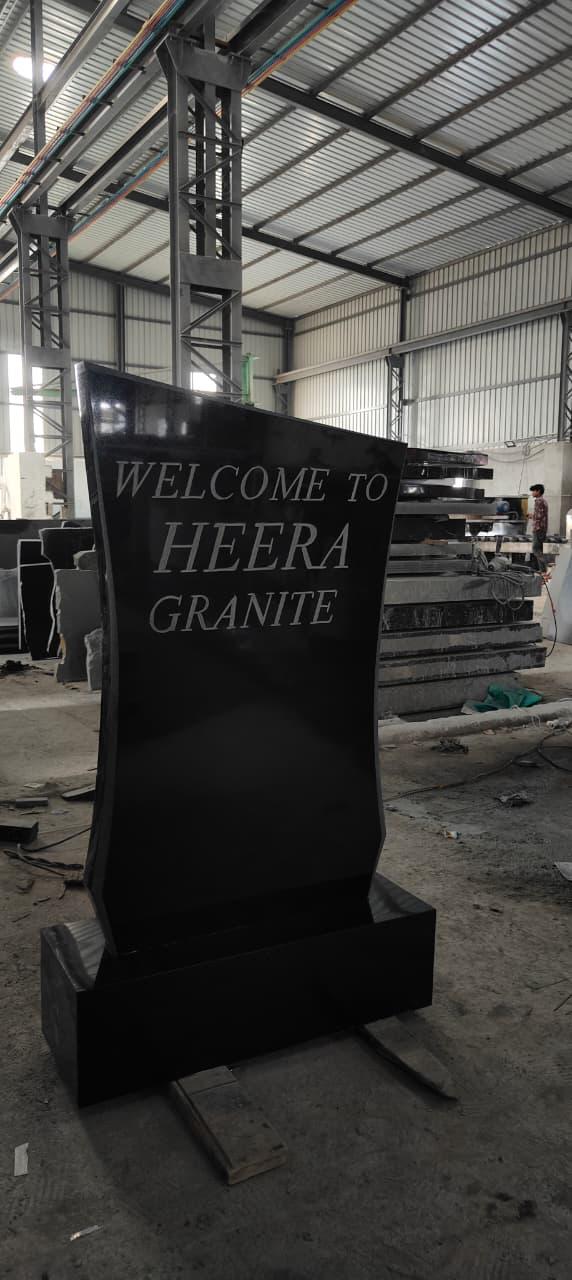 Welcome to Heera Granite monument sign