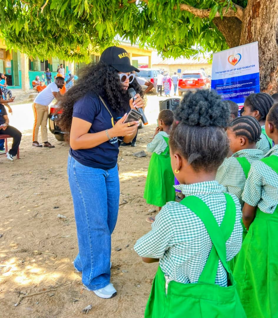 Team members engaging with community