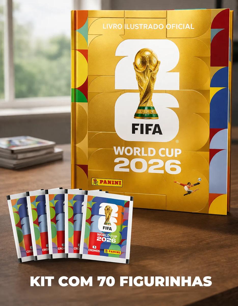 Kit com 70 Figurinhas - Álbum Copa do Mundo 2026