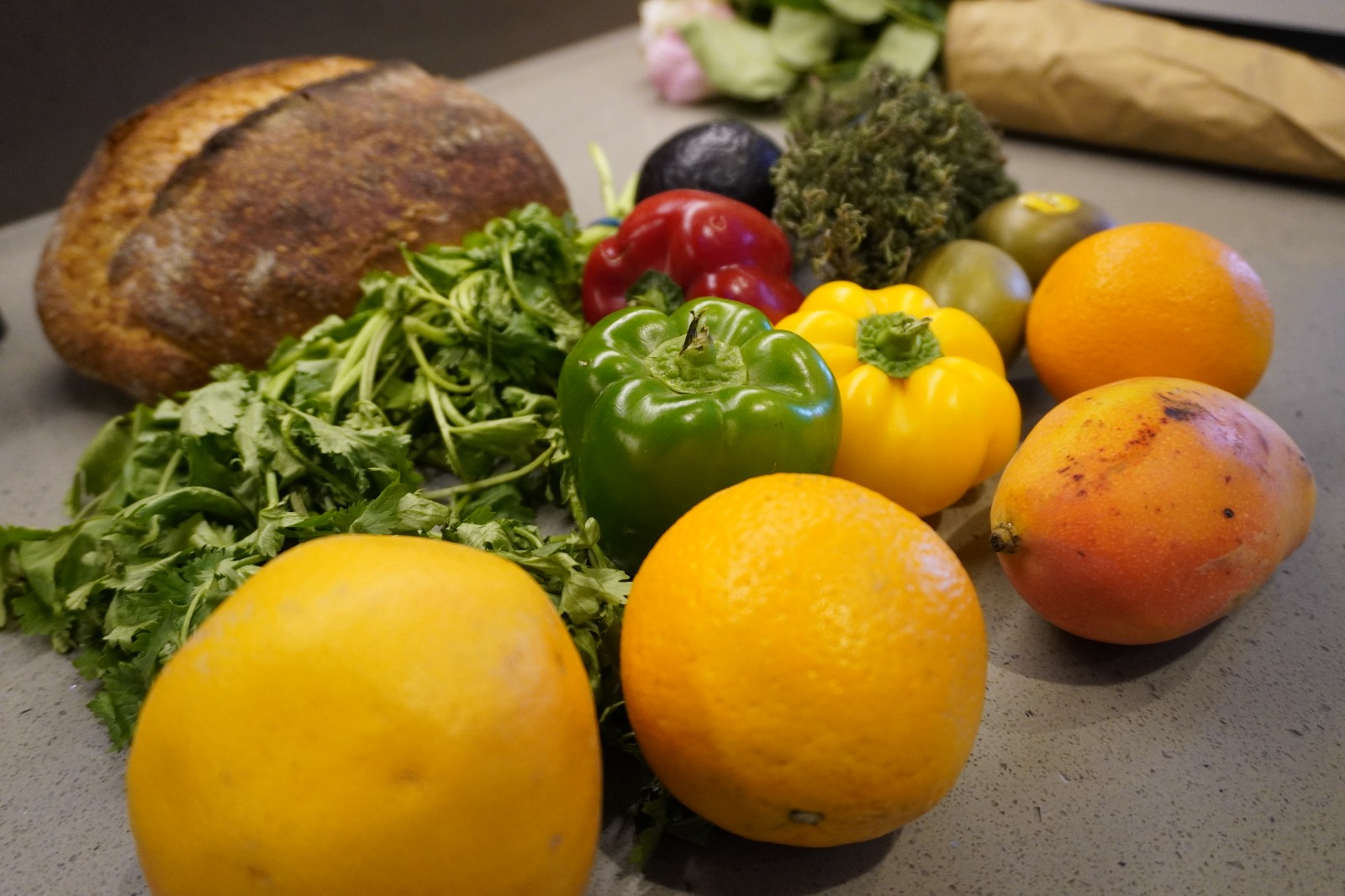 Fresh colorful produce