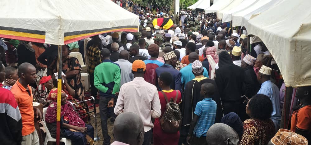 Large funeral attendance