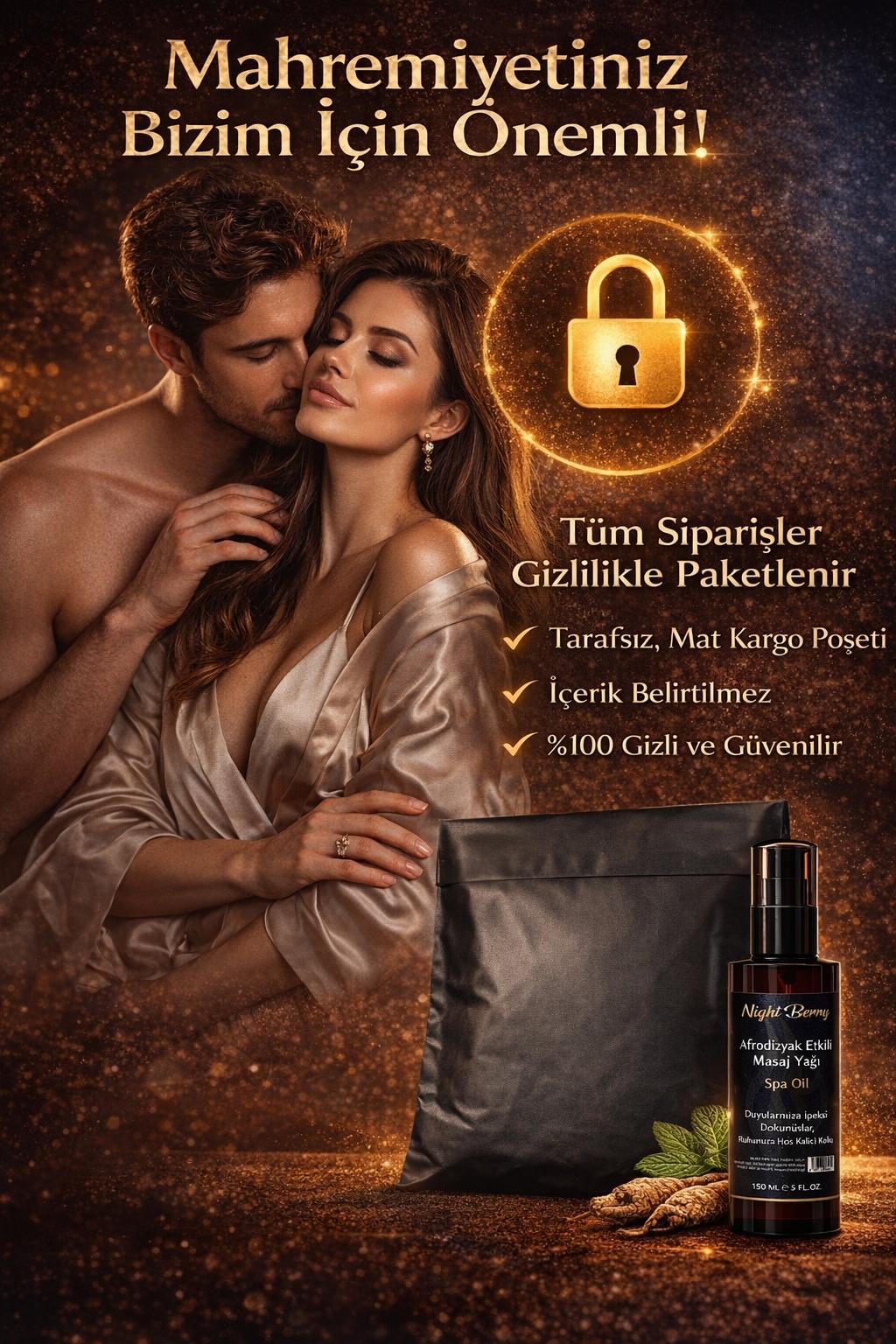 Afrodizyak Etkili Masaj Yağı - Gizli Paketleme