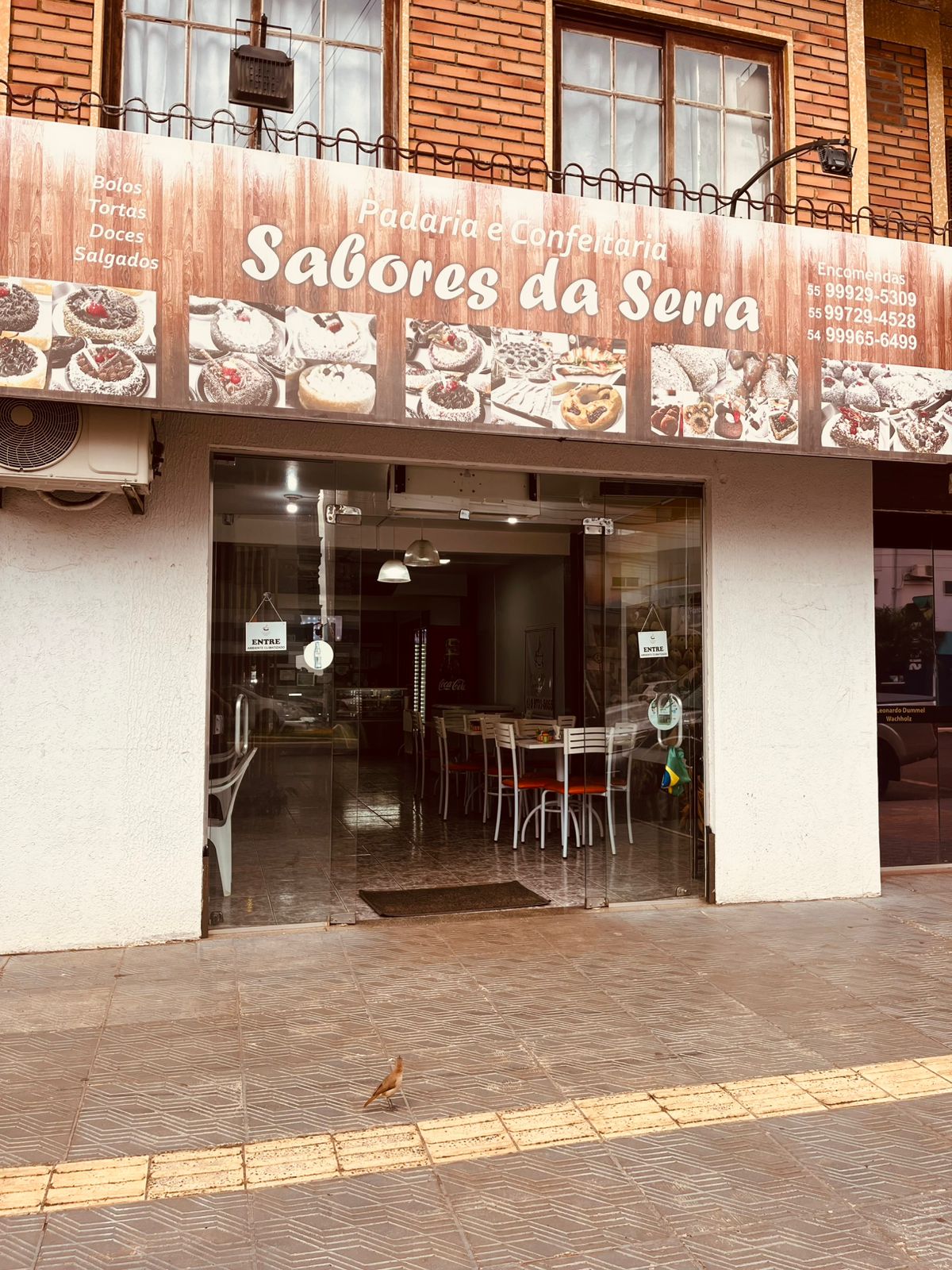 Fachada da Padaria Sabores da Serra
