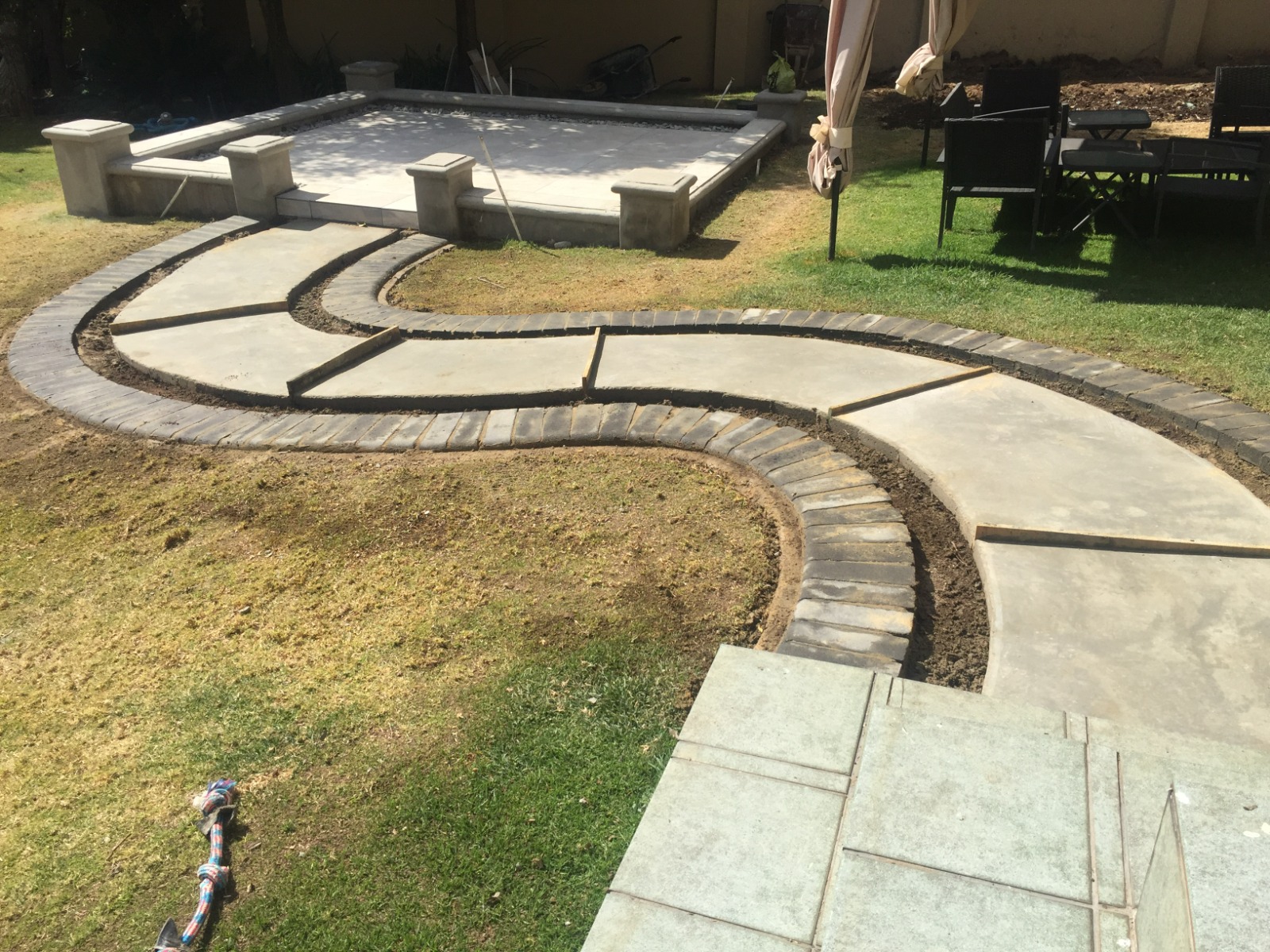 Curved Paving Design