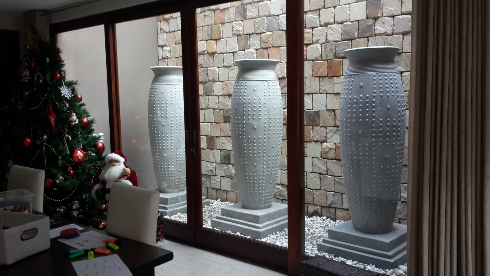 Stone Wall Feature