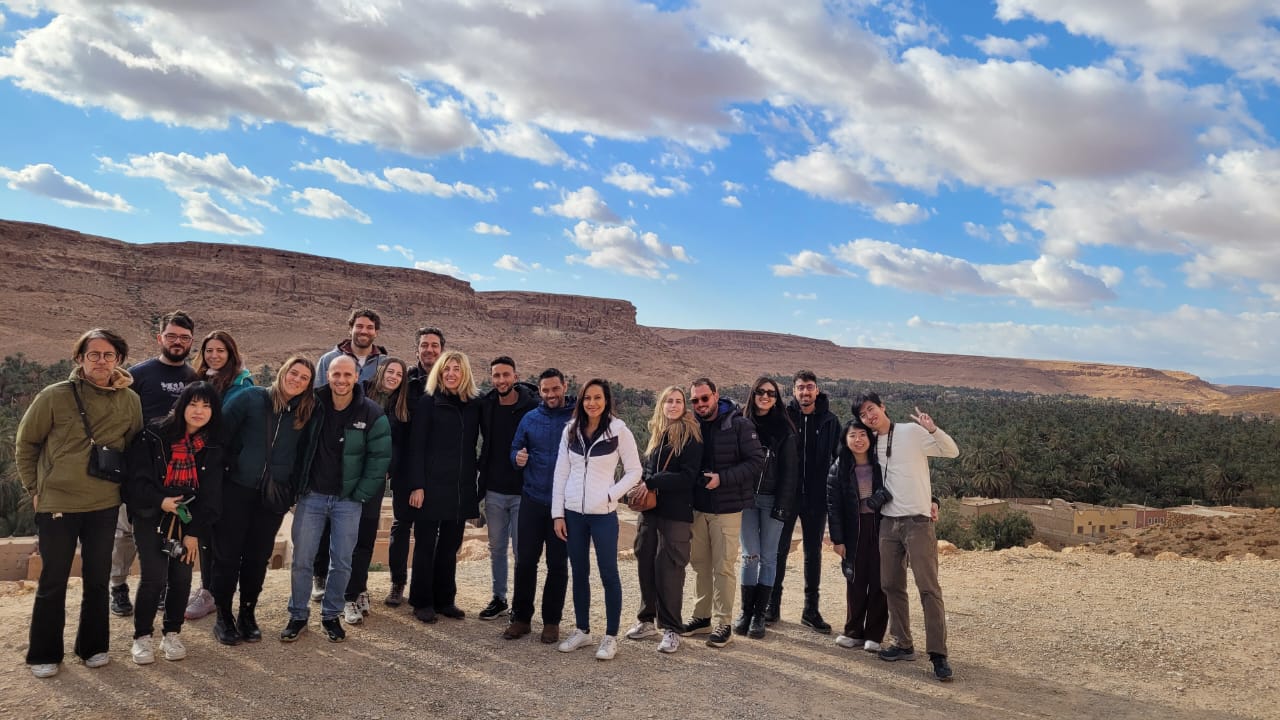 Tour group in Morocco