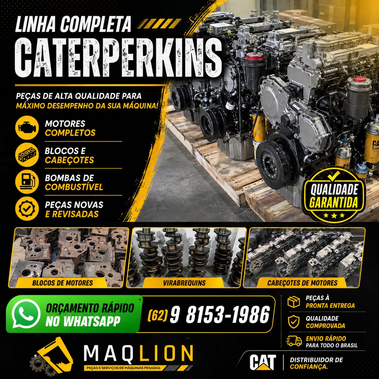 Linha completa de peças CaterPerkins