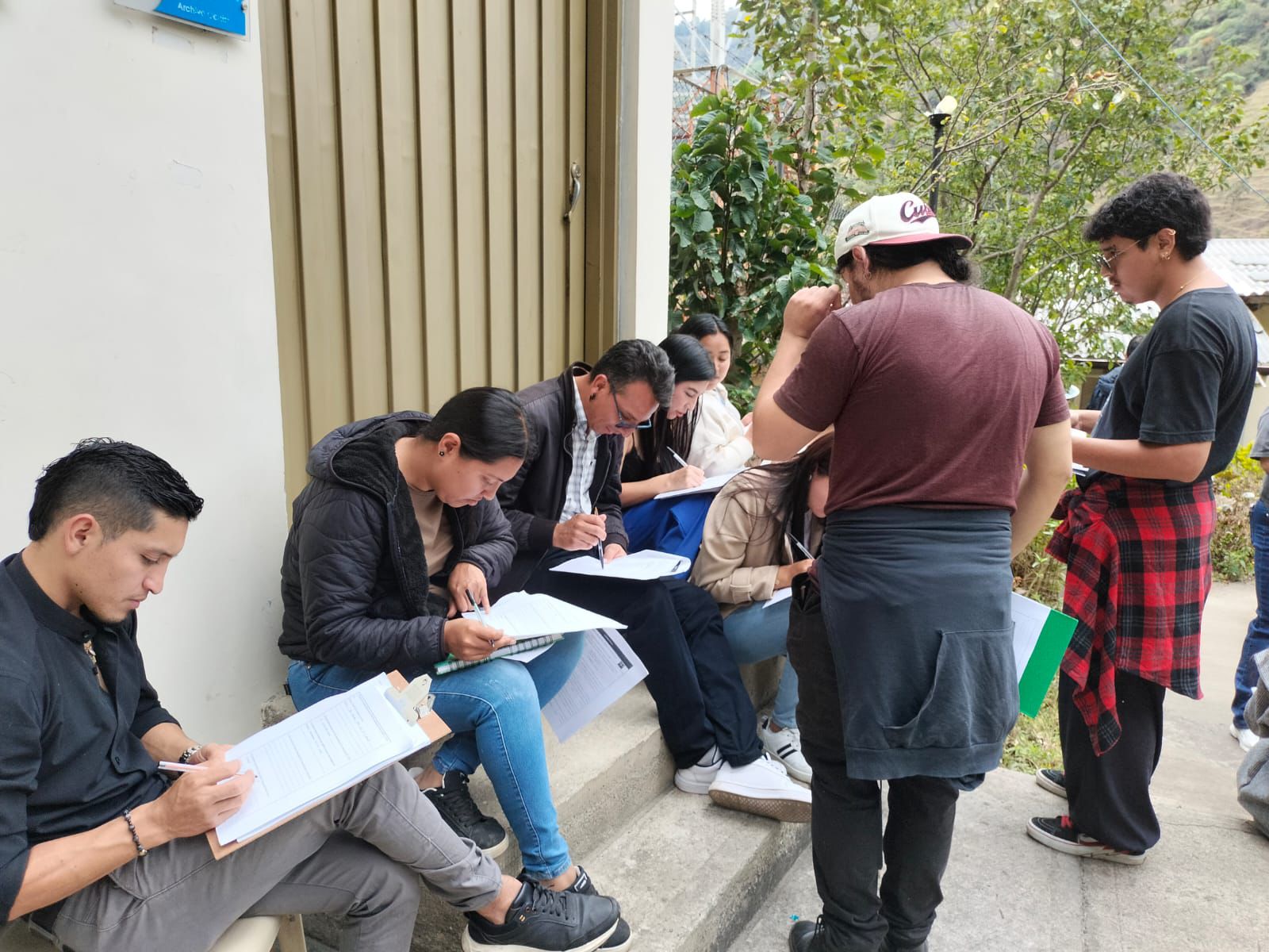 Líderes registrando
